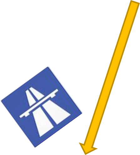 Autobahn Pfeil